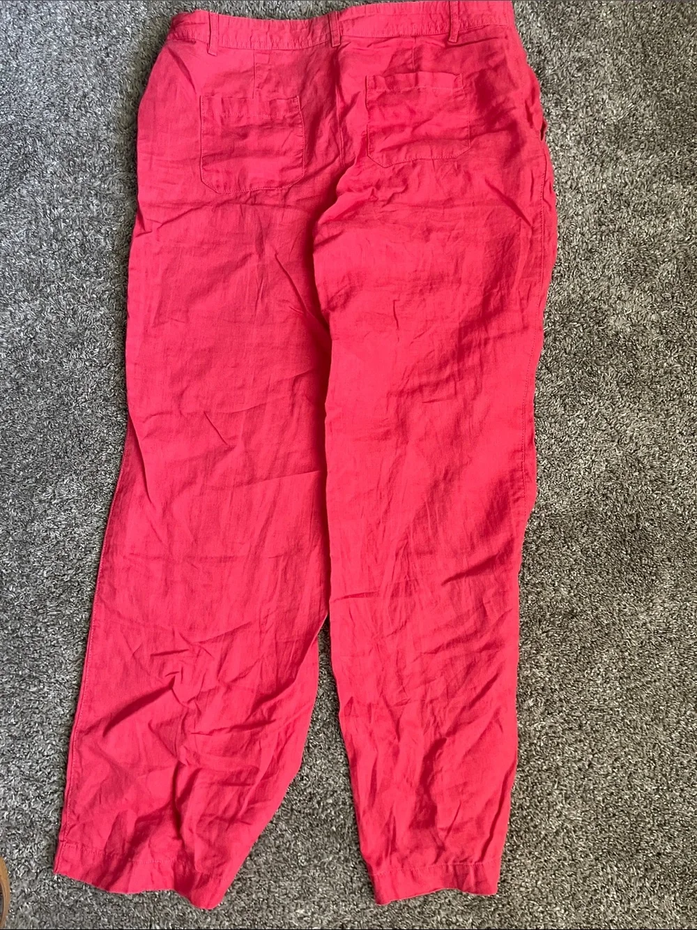 Banana Republic women’s red Wide-Leg linen Pants